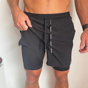 NIKE Dri-Fit Men’s Black Running Shorts w/Liner (S)